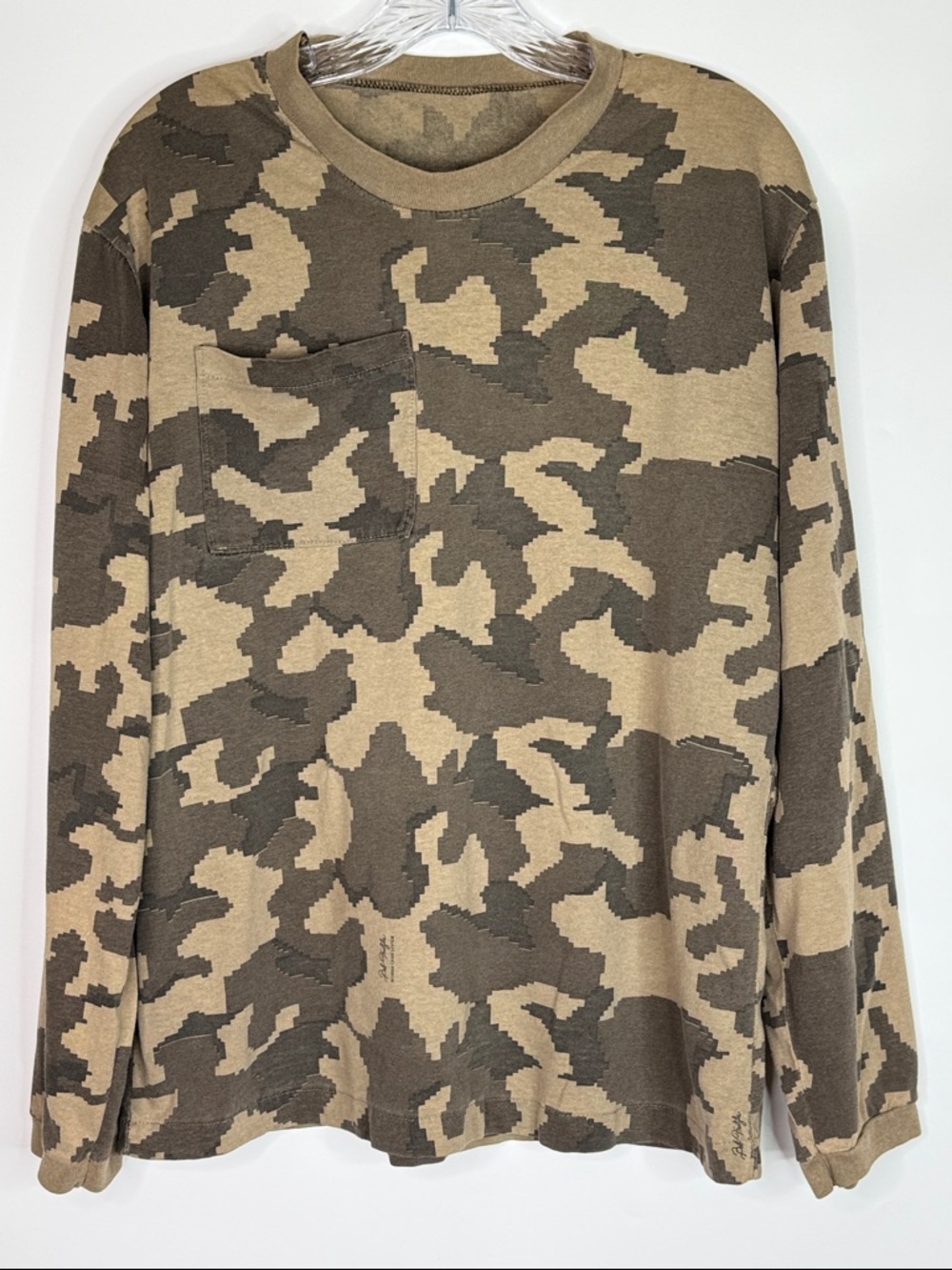 Vintage Bob Fratzke Winona Camo System Long Sleeve Pocket Camo Shirt Large